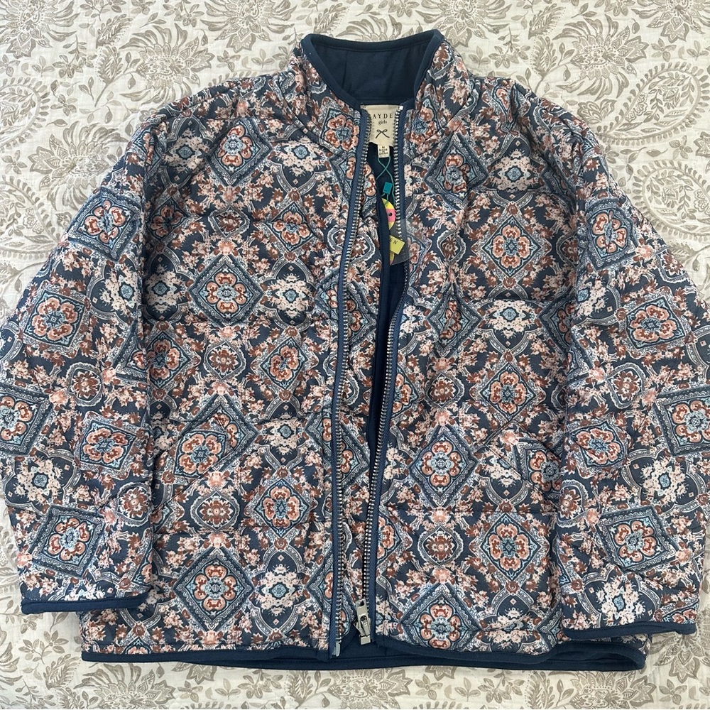 Paisley quilt girls jacket